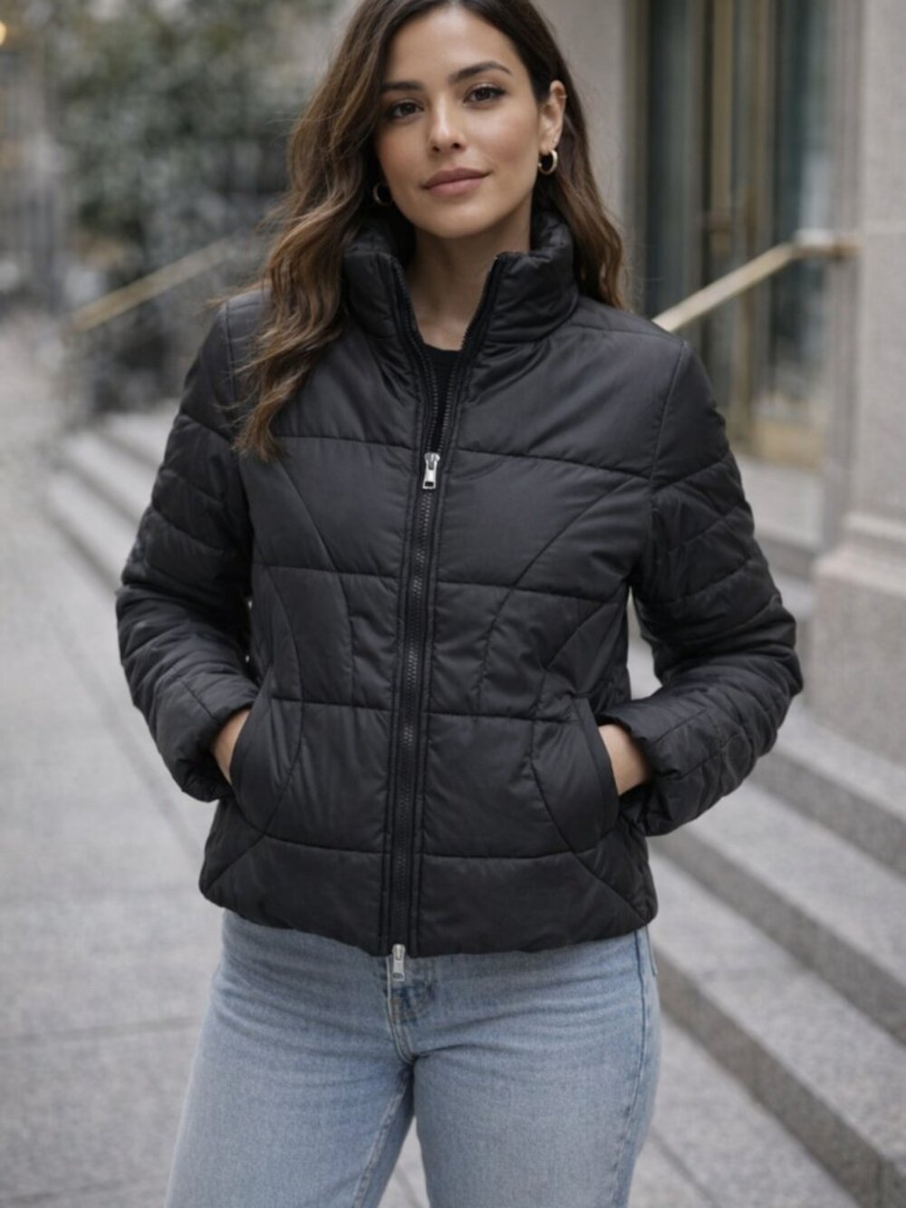 Andrew Marc Black Puffer Jacket